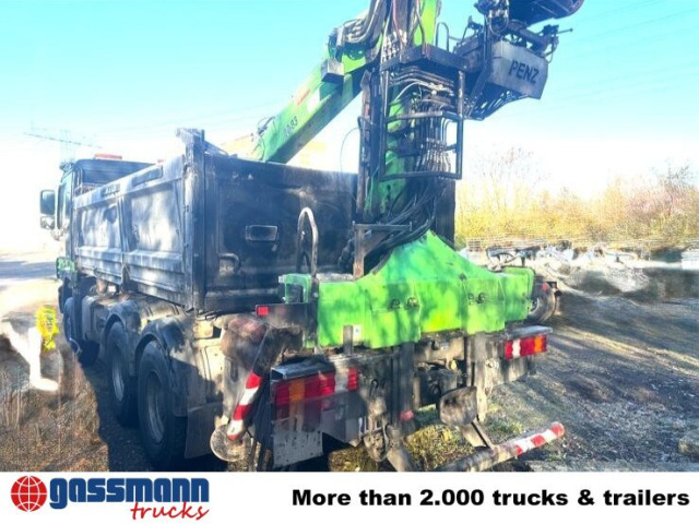 Mercedes-Benz Actros 3341 K 6x4, Bormatik links, Heckkran Penz - Tippbil lastbil, Kranbil: bild 3 Mercedes-Benz Actros 3341 K 6x4, Bormatik links, Heckkran Penz - Tippbil lastbil, Kranbil: bild 3