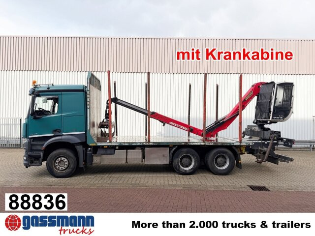 Mercedes-Benz Arocs 2648 6x4 mit Heckkran Epsilon M12Z83, - Timmerbil, Kranbil: bild 1 Mercedes-Benz Arocs 2648 6x4 mit Heckkran Epsilon M12Z83, - Timmerbil, Kranbil: bild 1