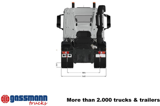 Mercedes-Benz Arocs 3253 L 8x4/4, MultimediaCockpit, Navi, - Chassi lastbil: bild 4 Mercedes-Benz Arocs 3253 L 8x4/4, MultimediaCockpit, Navi, - Chassi lastbil: bild 4