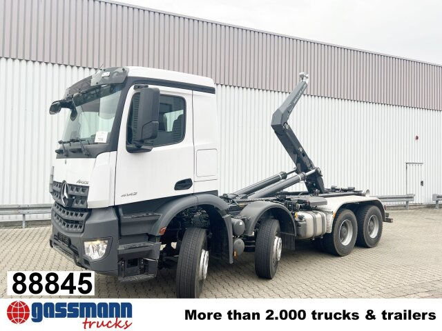 Mercedes-Benz Arocs 4142/48 8x4/4, Grounder, Meiller RS26 - Lastväxlare lastbil: bild 1 Mercedes-Benz Arocs 4142/48 8x4/4, Grounder, Meiller RS26 - Lastväxlare lastbil: bild 1