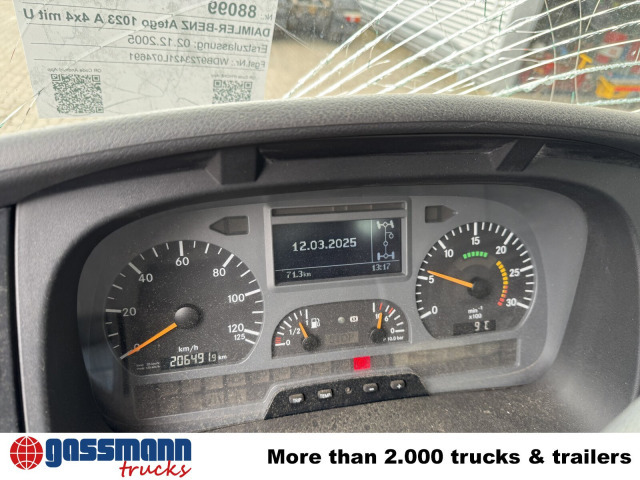 Mercedes-Benz Atego 1023 A 4x4, Einzelbereifung, Heckkran - Chassi lastbil, Kranbil: bild 2 Mercedes-Benz Atego 1023 A 4x4, Einzelbereifung, Heckkran - Chassi lastbil, Kranbil: bild 2