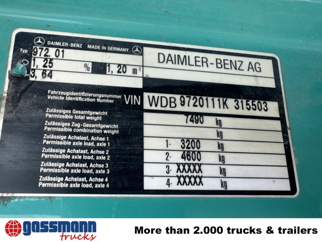 Mercedes-Benz Atego 815 K 4x2, 2x AHK - Tippbil lastbil: bild 3 Mercedes-Benz Atego 815 K 4x2, 2x AHK - Tippbil lastbil: bild 3