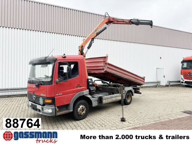 Mercedes-Benz Atego 818 K 4x2 mit Kran Palfinger PK 6500, 2x - Tippbil lastbil, Kranbil: bild 1 Mercedes-Benz Atego 818 K 4x2 mit Kran Palfinger PK 6500, 2x - Tippbil lastbil, Kranbil: bild 1