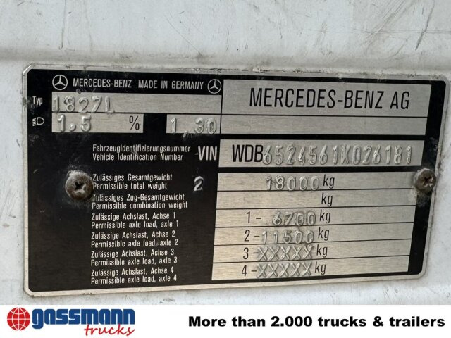 Mercedes-Benz SK 1827L 4x2 - Flakbil: bild 5 Mercedes-Benz SK 1827L 4x2 - Flakbil: bild 5