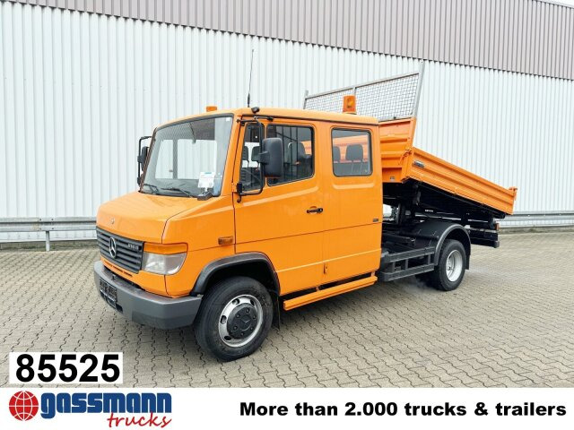 Mercedes-Benz Vario 816 D 4x2 Doka, 2x AHK, Meiller Kipper, - Transportbil med tippflak, Dubbelhytt transportbil: bild 1 Mercedes-Benz Vario 816 D 4x2 Doka, 2x AHK, Meiller Kipper, - Transportbil med tippflak, Dubbelhytt transportbil: bild 1