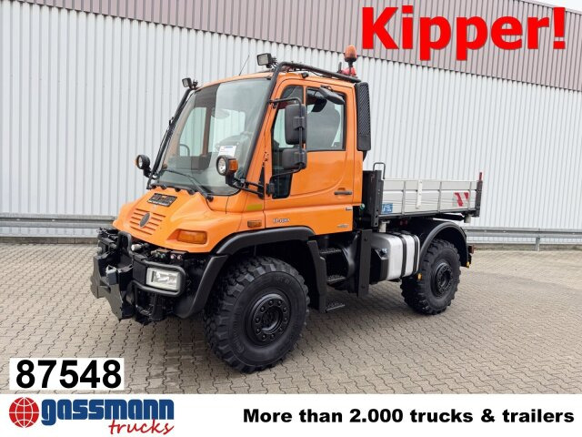 Unimog U 400 405/12 4x4, Kipper, Kommunalhydraulik, - Transportbil: bild 1 Unimog U 400 405/12 4x4, Kipper, Kommunalhydraulik, - Transportbil: bild 1