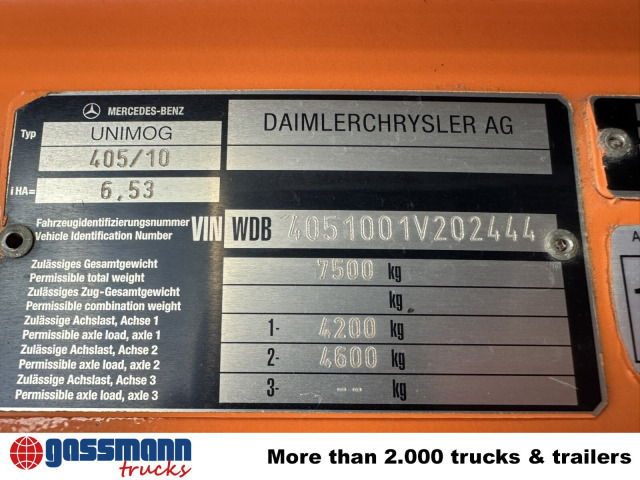 Unimog U300 405/10 4x4, Kommunalhydraulik, - Transportbil: bild 5 Unimog U300 405/10 4x4, Kommunalhydraulik, - Transportbil: bild 5