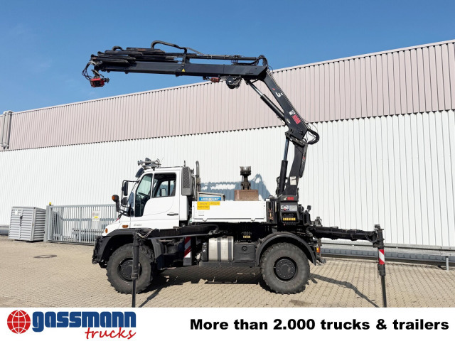 Unimog U400 4x4, Frontzapfwelle, Heckkran Hiab XS - Flakbil, Kranbil: bild 5 Unimog U400 4x4, Frontzapfwelle, Heckkran Hiab XS - Flakbil, Kranbil: bild 5