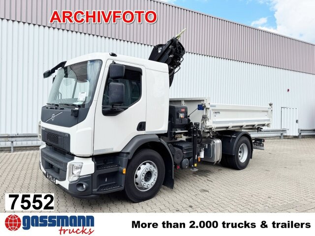 Volvo FL 280 4x4 mit 10-13 m/t Kran - Tippbil lastbil, Kranbil: bild 1 Volvo FL 280 4x4 mit 10-13 m/t Kran - Tippbil lastbil, Kranbil: bild 1
