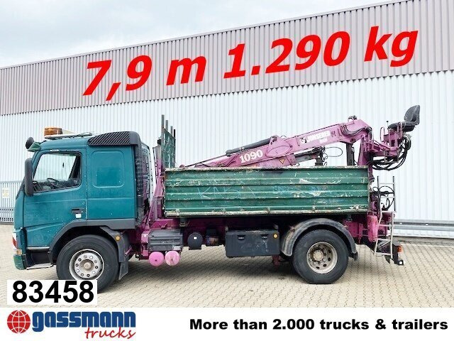 Volvo FM12-420 4x2 mit Heckkran Jonsered 1090, - Tippbil lastbil, Kranbil: bild 1 Volvo FM12-420 4x2 mit Heckkran Jonsered 1090, - Tippbil lastbil, Kranbil: bild 1