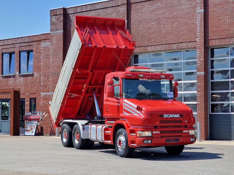 Scania T124-420 6x4 - Tipper - Retarder - Full steel - HUB Reduction - Manual gearbox - Tippbil lastbil: bild 1 Scania T124-420 6x4 - Tipper - Retarder - Full steel - HUB Reduction - Manual gearbox - Tippbil lastbil: bild 1