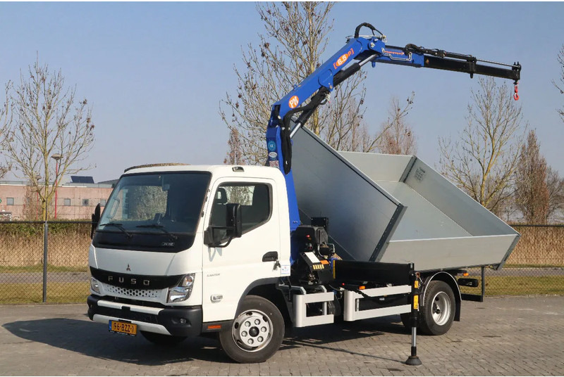FUSO Canter 7C18 | 4X2 | 3-WAY TIPPER | PM 6.5 KRAN /CRANE - Transportbil med tippflak: bild 1 FUSO Canter 7C18 | 4X2 | 3-WAY TIPPER | PM 6.5 KRAN /CRANE - Transportbil med tippflak: bild 1
