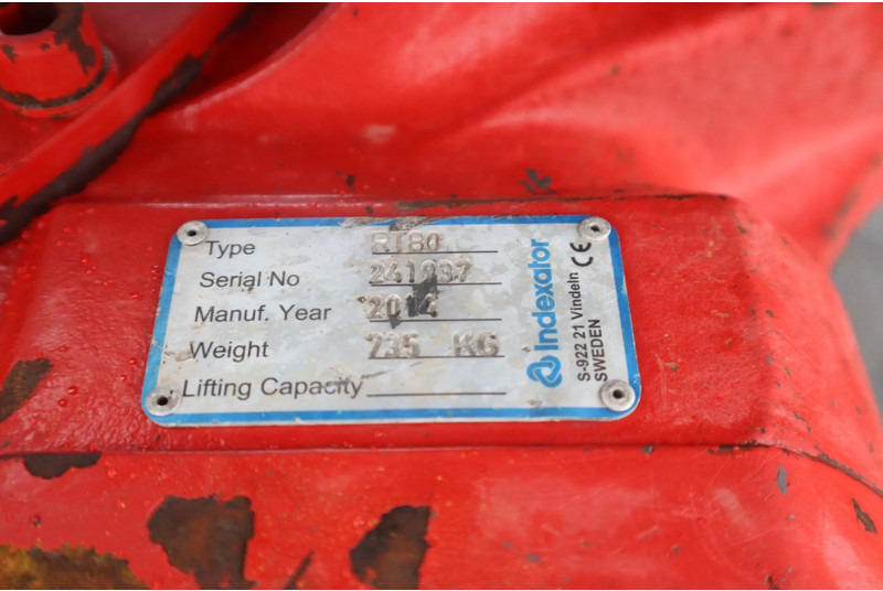 Tiltrotator för Byggmaskiner INDEXATOR ROTOTILT RT80 | TILTROTATOR | S70: bild 9 Tiltrotator för Byggmaskiner INDEXATOR ROTOTILT RT80 | TILTROTATOR | S70: bild 9