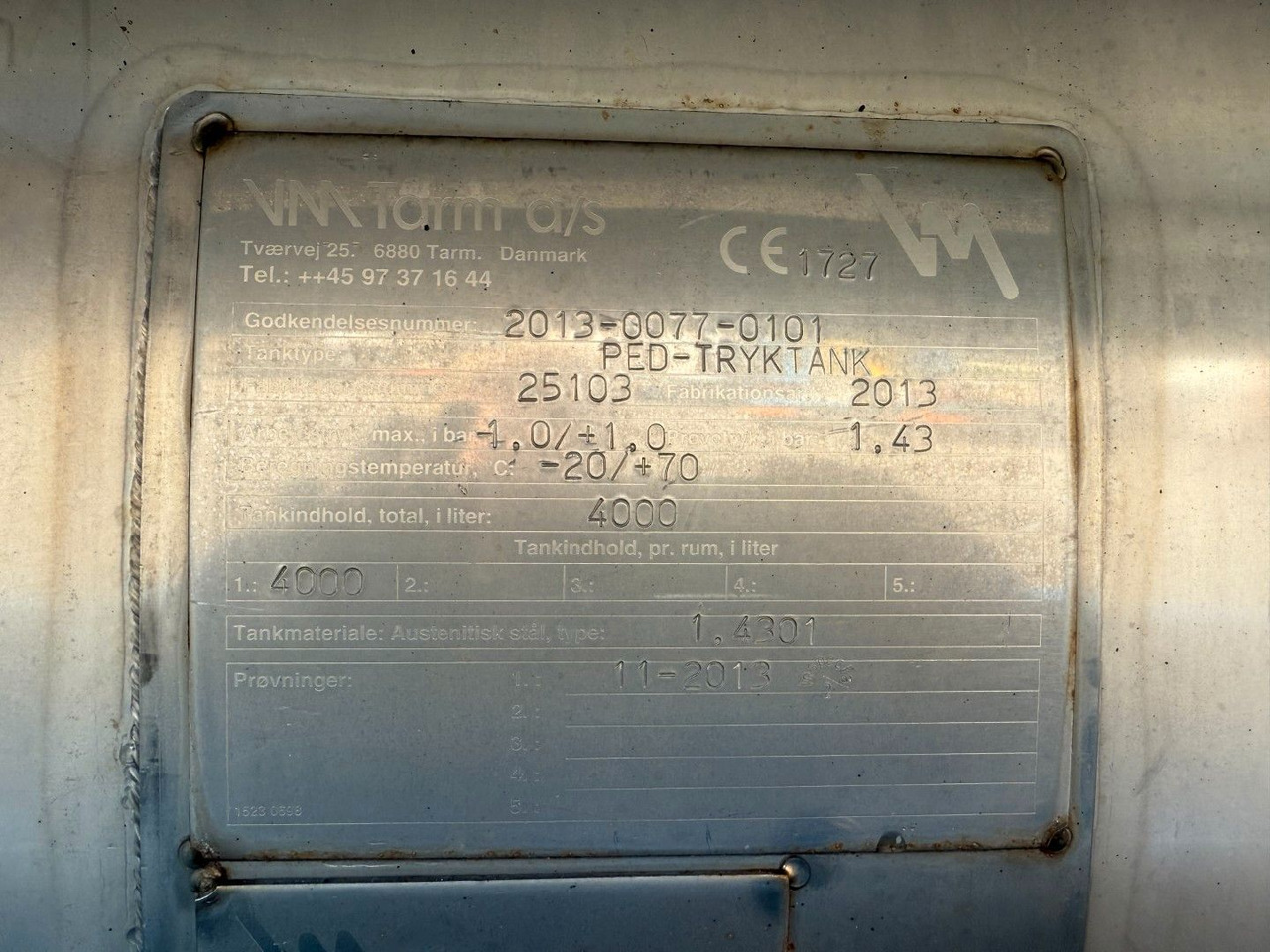 MAN TGM 14.250 VM-Tarm Stainless Steel 4000 l. Kombi - Sugbil: bild 5 MAN TGM 14.250 VM-Tarm Stainless Steel 4000 l. Kombi - Sugbil: bild 5