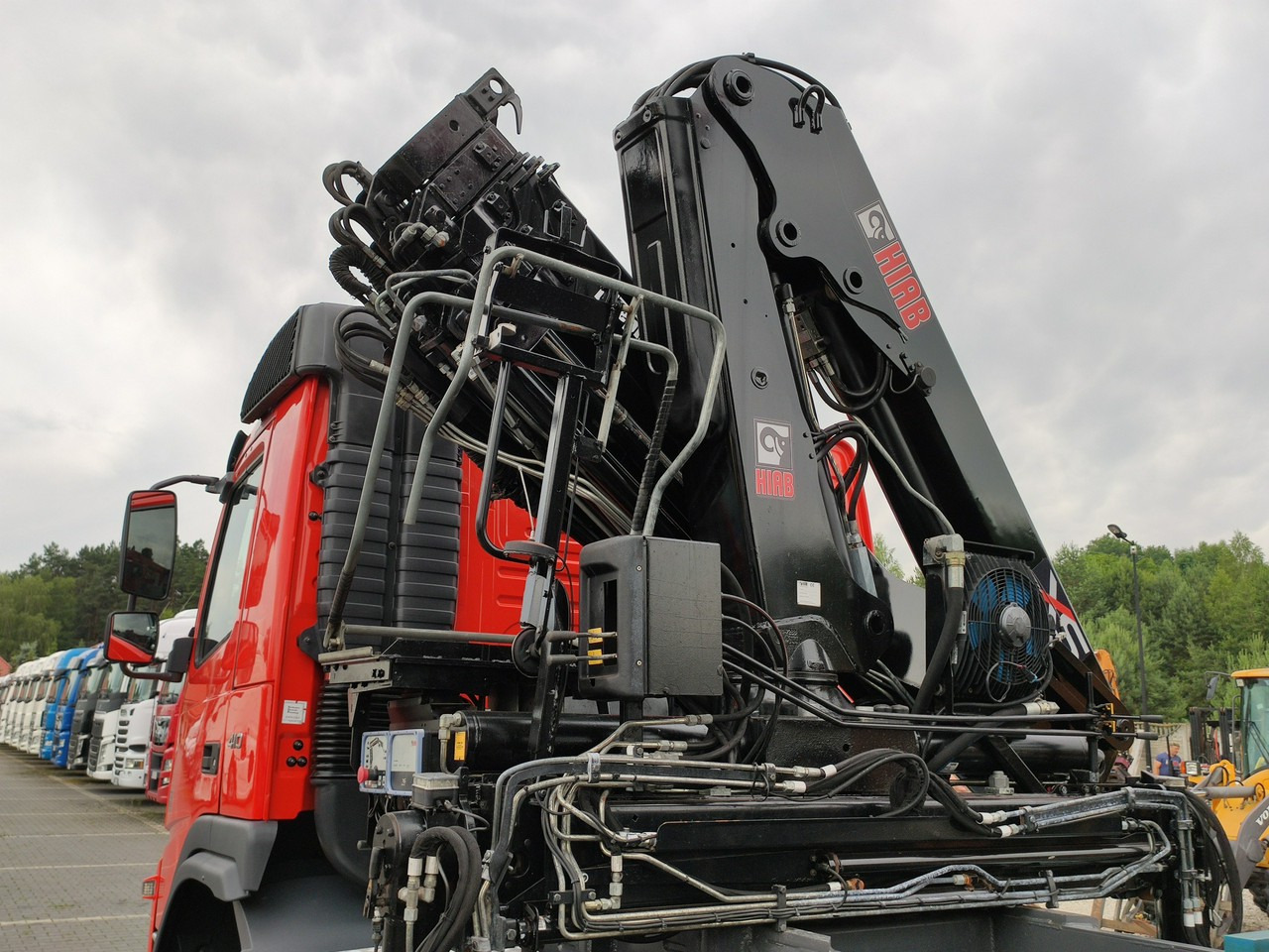 Tippbil lastbil, Kranbil Volvo FMX 410 6x4 13L HDS Radiowy Hydroburta: bild 22