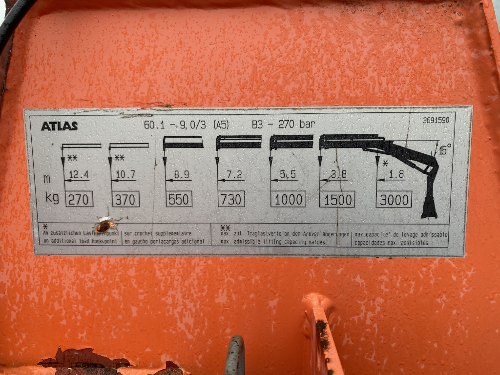 Mercedes-Benz 815 / Atlas-Faltkran - Flakbil, Kranbil: bild 3 Mercedes-Benz 815 / Atlas-Faltkran - Flakbil, Kranbil: bild 3