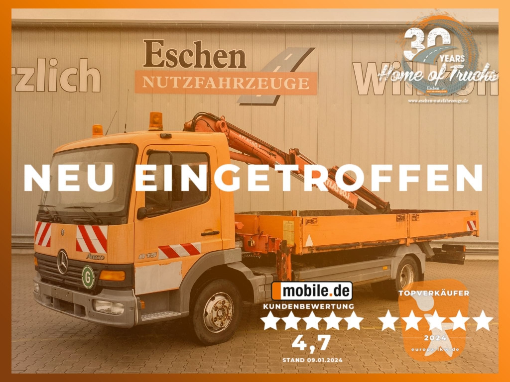 Mercedes-Benz 815 / Atlas-Faltkran - Flakbil, Kranbil: bild 1 Mercedes-Benz 815 / Atlas-Faltkran - Flakbil, Kranbil: bild 1