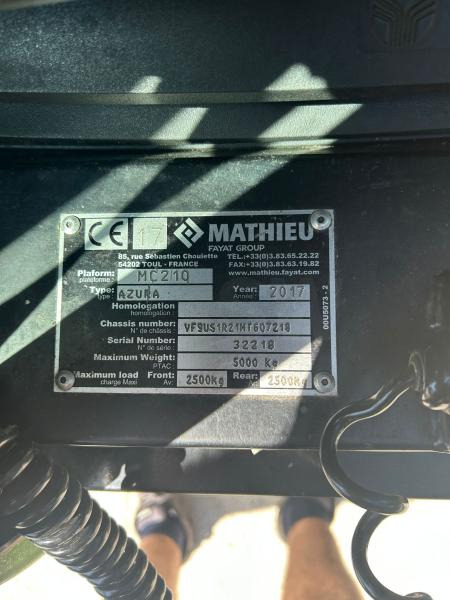 Sopmaskin Mathieu Azura MC210: bild 8