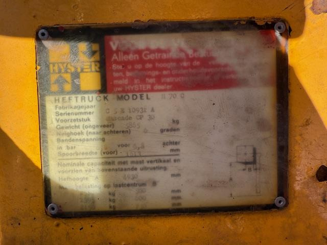 Hyster H 70 C - Teleskoplastar: bild 5 Hyster H 70 C - Teleskoplastar: bild 5