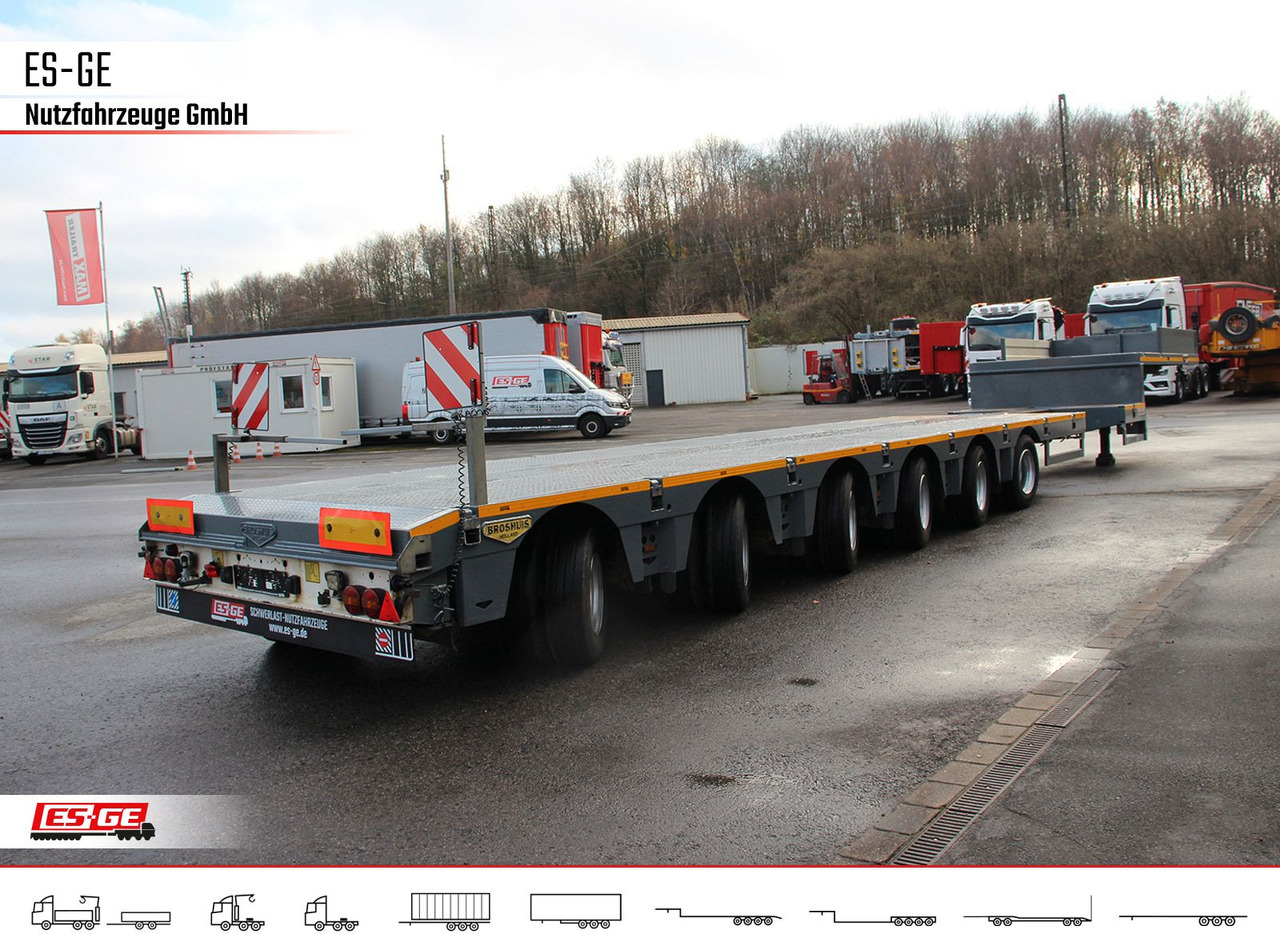 Broshuis 6-Achs-Satteltieflader - teleskopierbar - Låg lastare semitrailer: bild 5 Broshuis 6-Achs-Satteltieflader - teleskopierbar - Låg lastare semitrailer: bild 5