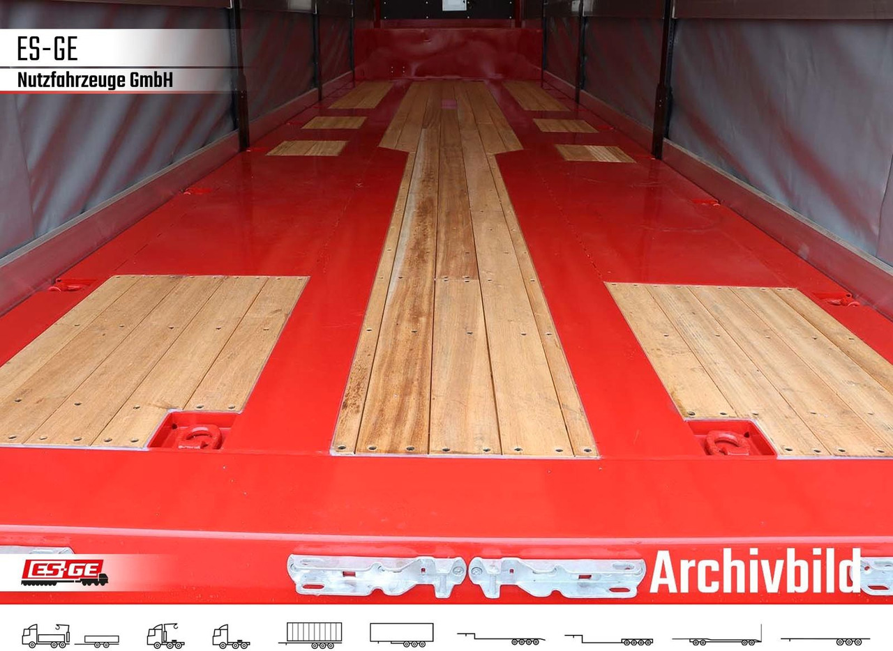 ES-GE 4-Achs-Satteltieflader mit Curtainsider-Aufbau - Låg lastare semitrailer: bild 5 ES-GE 4-Achs-Satteltieflader mit Curtainsider-Aufbau - Låg lastare semitrailer: bild 5