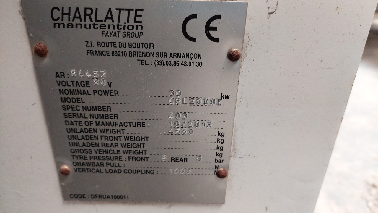 CBL2000E belt loader Charlatte - Transportband för flygplan: bild 2 CBL2000E belt loader Charlatte - Transportband för flygplan: bild 2