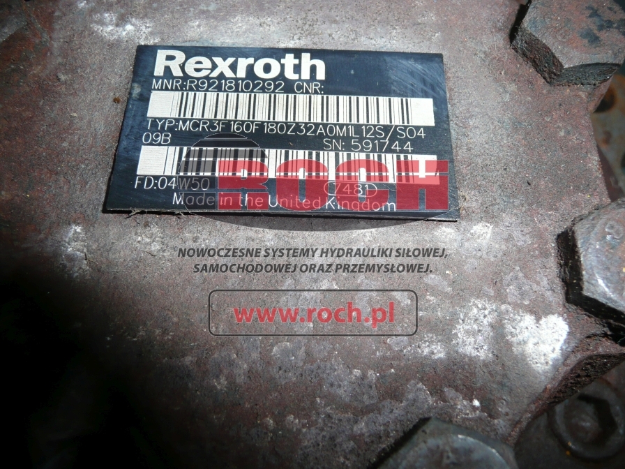 REXROTH MCR3F160F180Z32A0M1L12S/S0409B - Hydraulmotor för Motviktstruck: bild 2 REXROTH MCR3F160F180Z32A0M1L12S/S0409B - Hydraulmotor för Motviktstruck: bild 2