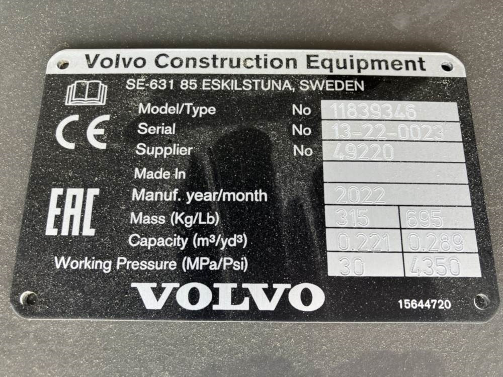 Volvo Böschungslöffel schwenkbar - Festanbau - Grävlastare: bild 4 Volvo Böschungslöffel schwenkbar - Festanbau - Grävlastare: bild 4