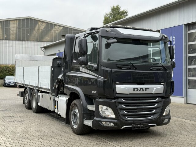 DAF CF 450 FAN 6x2 Pritsche mit Kran HIAB 188 E-6 - Kranbil: bild 1 DAF CF 450 FAN 6x2 Pritsche mit Kran HIAB 188 E-6 - Kranbil: bild 1