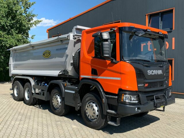 Scania P 420 8x4 Kipper Meiller 18,5m3 Euro 6 - Tippbil lastbil: bild 1 Scania P 420 8x4 Kipper Meiller 18,5m3 Euro 6 - Tippbil lastbil: bild 1
