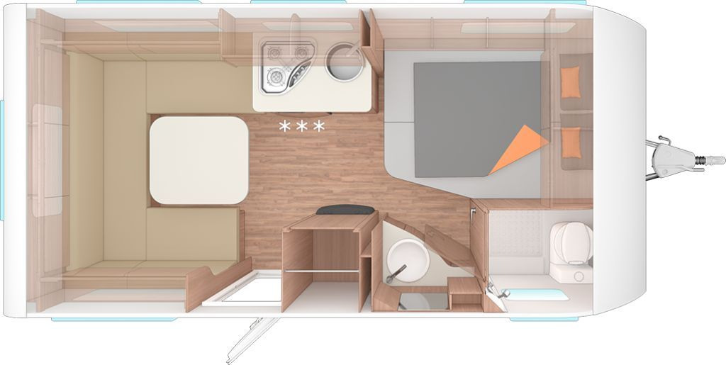 Weinsberg CaraOne 450 FU Dachklima/Markise - Husvagn: bild 2 Weinsberg CaraOne 450 FU Dachklima/Markise - Husvagn: bild 2