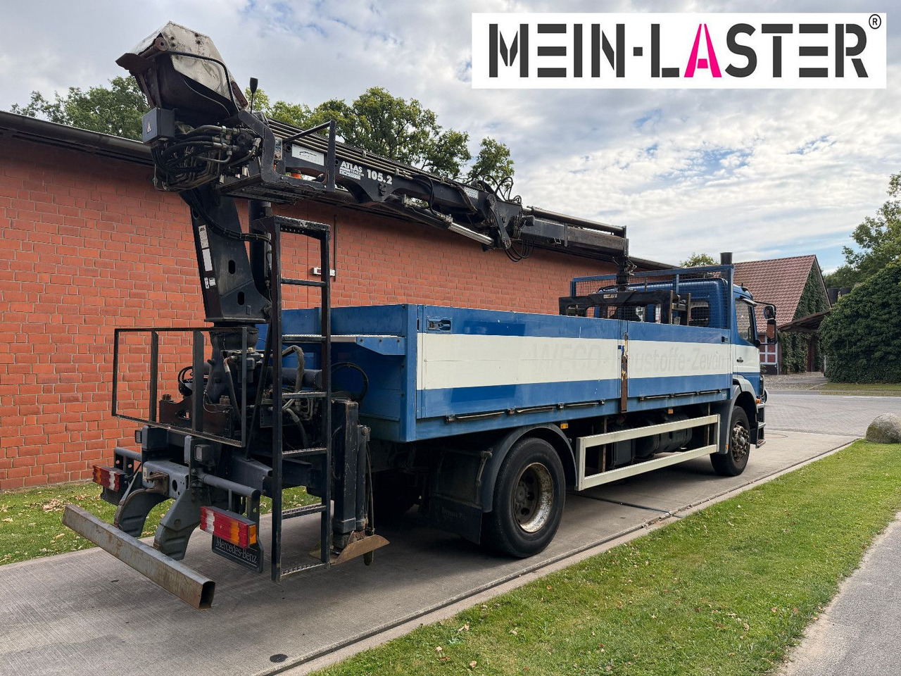 Mercedes-Benz 1823 Atego Atlas 105.2 1.Hand nur 226.000 km - Flakbil, Kranbil: bild 5 Mercedes-Benz 1823 Atego Atlas 105.2 1.Hand nur 226.000 km - Flakbil, Kranbil: bild 5