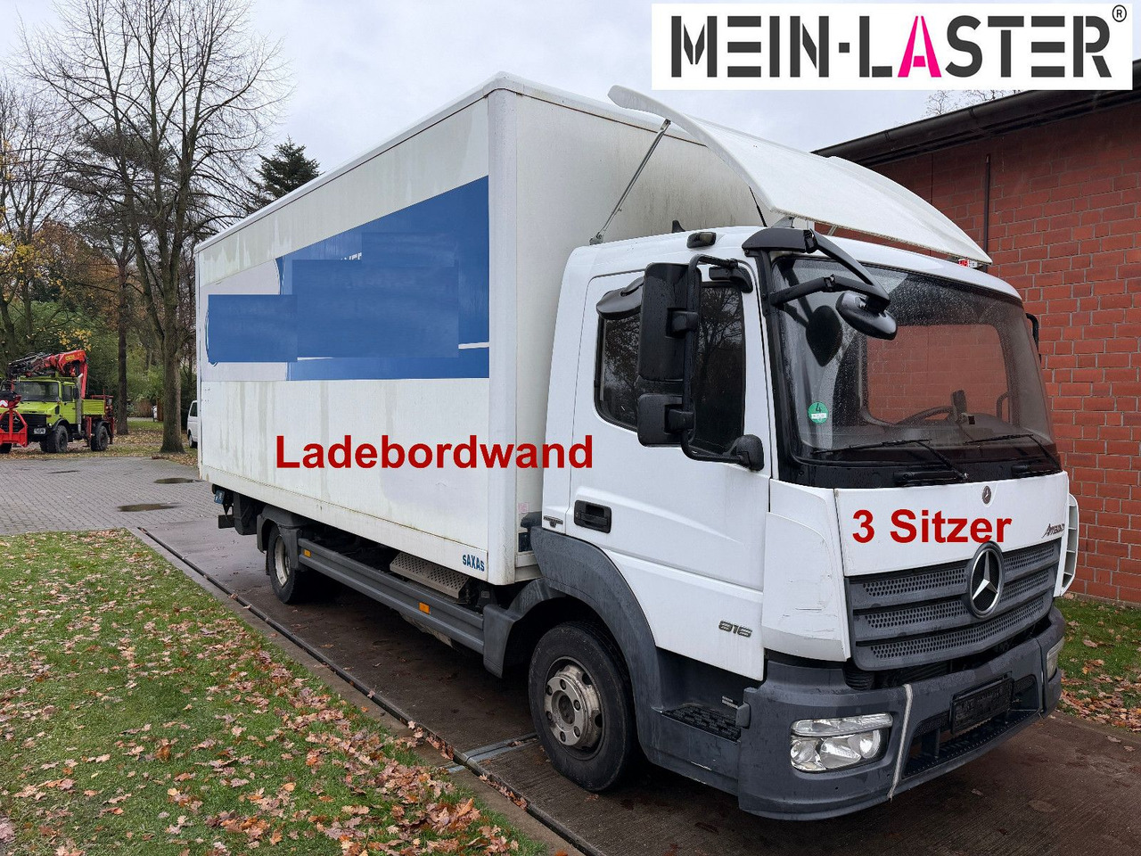Mercedes-Benz Atego 816 LBW AHK 3 Sitzer - Volymskåp: bild 1 Mercedes-Benz Atego 816 LBW AHK 3 Sitzer - Volymskåp: bild 1