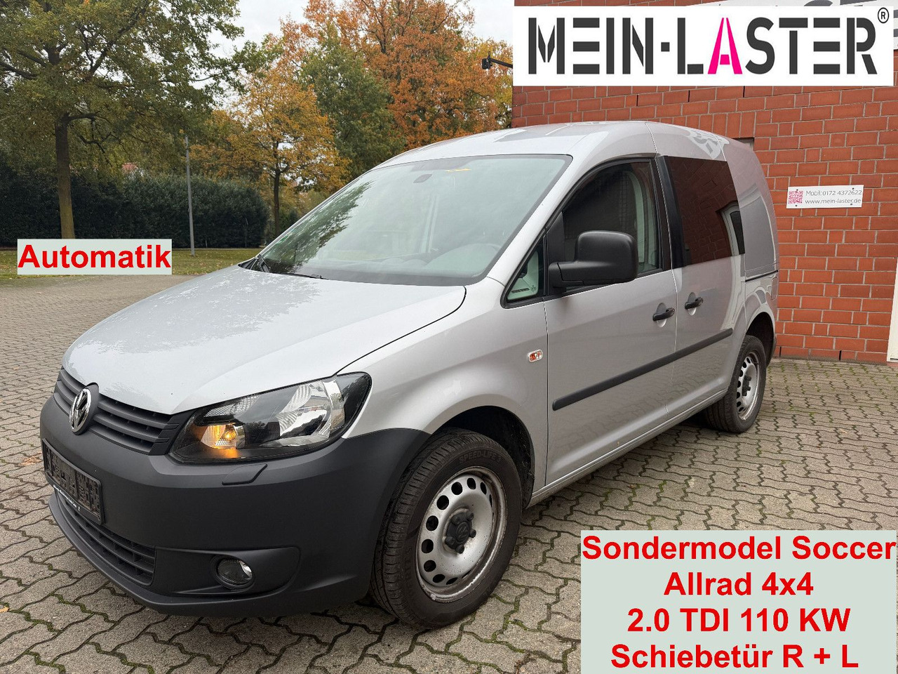 Volkswagen Caddy 2.0 TDI Kasten Soccer 4Motion Automatik - Små skåpbil: bild 1 Volkswagen Caddy 2.0 TDI Kasten Soccer 4Motion Automatik - Små skåpbil: bild 1