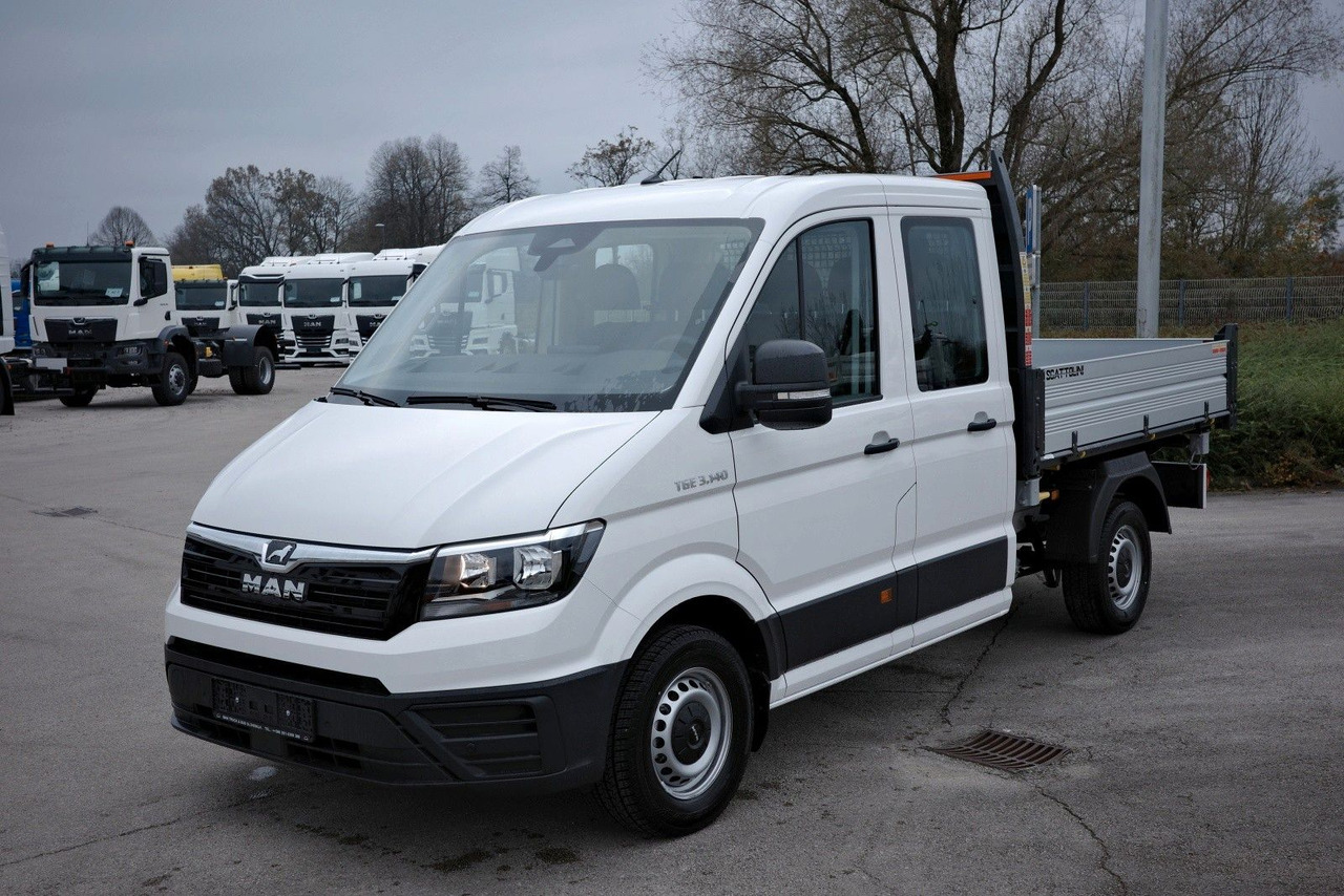 MAN TGE 3.140 L4 DoKa (3+4) 3-Seiten-Kipper - Transportbil med tippflak, Dubbelhytt transportbil: bild 1 MAN TGE 3.140 L4 DoKa (3+4) 3-Seiten-Kipper - Transportbil med tippflak, Dubbelhytt transportbil: bild 1