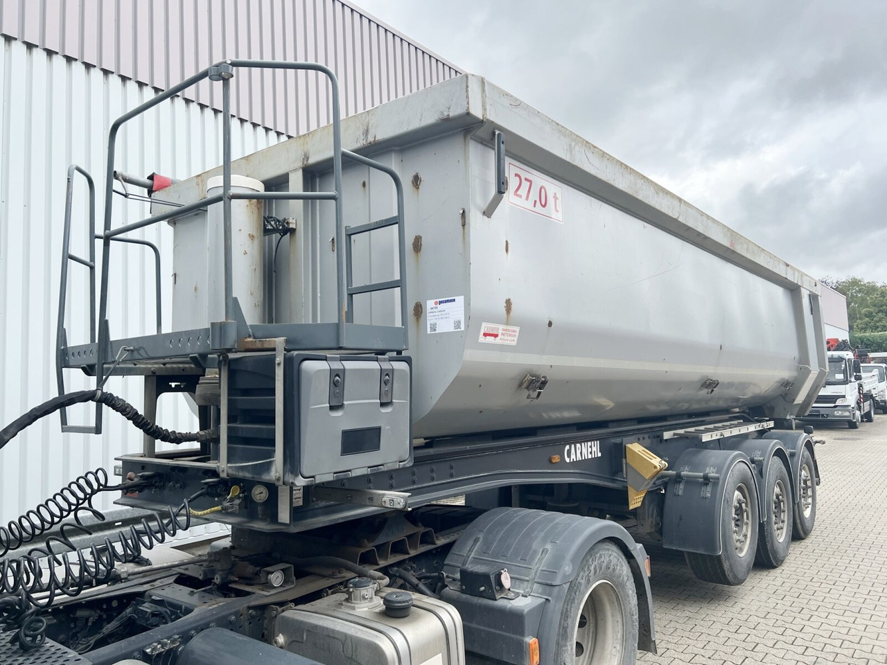 Carnehl CHKS/HH CHKS/HH, Stahlmulde ca. 26m³, 8x VORHANDEN, Liftachse - Tippbil semitrailer: bild 4 Carnehl CHKS/HH CHKS/HH, Stahlmulde ca. 26m³, 8x VORHANDEN, Liftachse - Tippbil semitrailer: bild 4