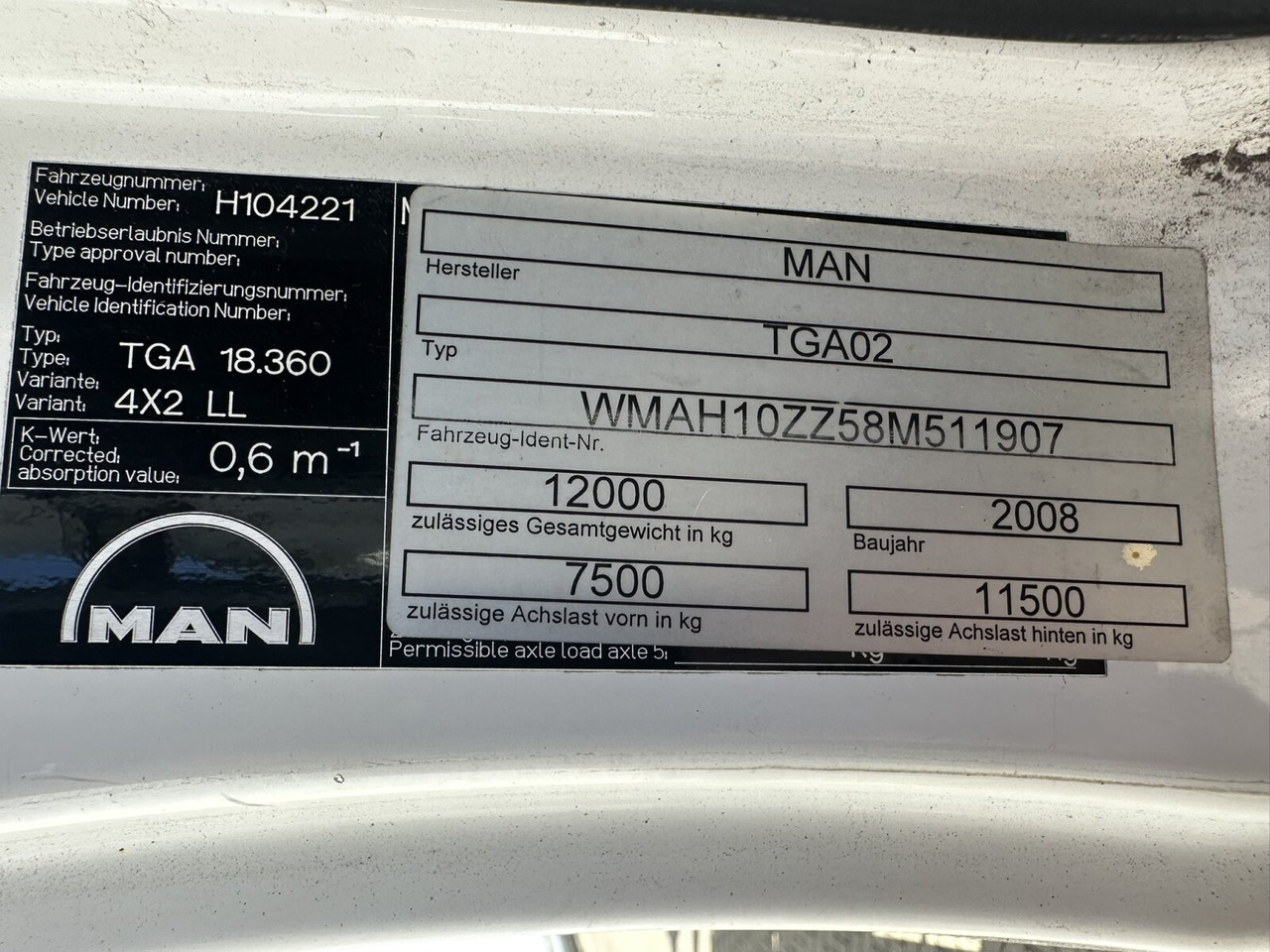 Leasa MAN TGA 18.360 LL 4x2 TGA 18.360 LL 4x2, Fahrschule MAN TGA 18.360 LL 4x2 TGA 18.360 LL 4x2, Fahrschule: bild 14