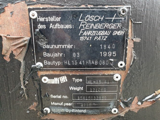 Lastväxlare lastbil, Kranbil MAN 14.152 F 4x2 BB 14.152 F 4x2 BB mit Kran Hiab 060-2: bild 7