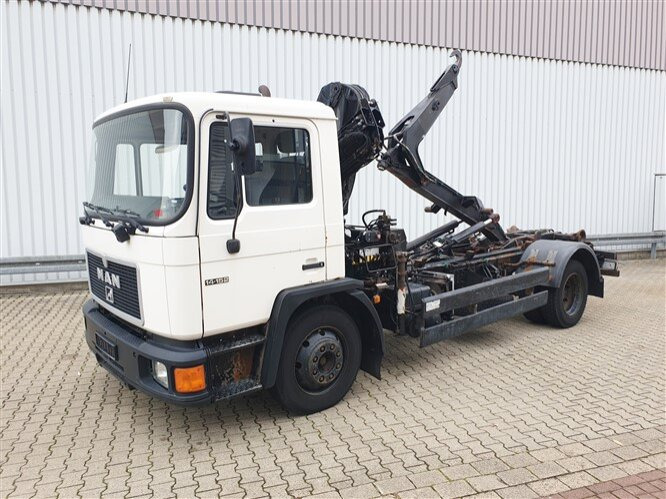 Lastväxlare lastbil, Kranbil MAN 14.152 F 4x2 BB 14.152 F 4x2 BB mit Kran Hiab 060-2: bild 8