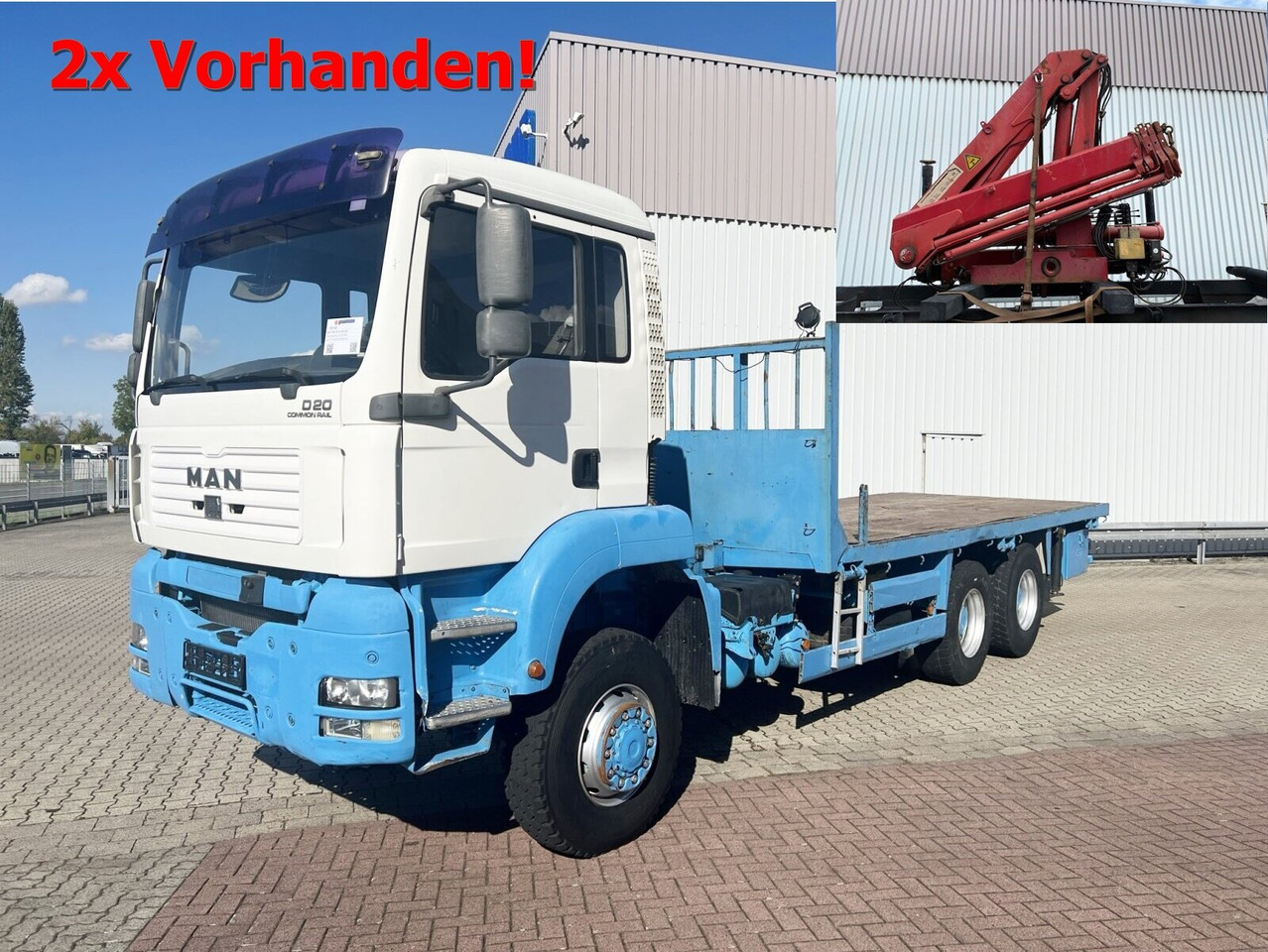 MAN TGA 26.310 6X6 BB TGA 26.310 6X6 BB mit Kran HMF 1253-K4, Funk - Kranbil, Flakbil: bild 1 MAN TGA 26.310 6X6 BB TGA 26.310 6X6 BB mit Kran HMF 1253-K4, Funk - Kranbil, Flakbil: bild 1