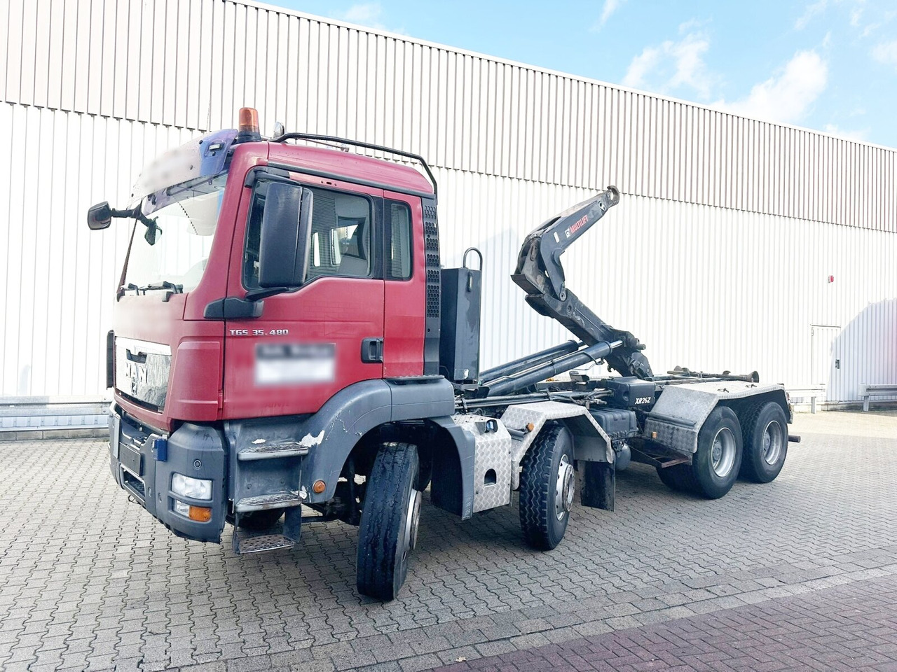 MAN TGS 35.480 8X4 BL TGS 35.400 8x4 BL, Schub-Knick bis 6,5m Container - Lastväxlare lastbil: bild 1 MAN TGS 35.480 8X4 BL TGS 35.400 8x4 BL, Schub-Knick bis 6,5m Container - Lastväxlare lastbil: bild 1