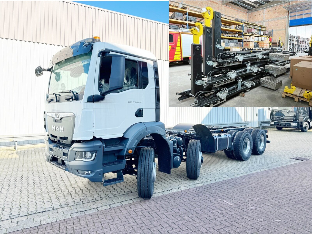 MAN TGS 35.480 8x6H BL CH TGS 35.480 8x6H BL CH, HydroDrive, Navi, Nebenantrieb - Lastväxlare lastbil: bild 1 MAN TGS 35.480 8x6H BL CH TGS 35.480 8x6H BL CH, HydroDrive, Navi, Nebenantrieb - Lastväxlare lastbil: bild 1