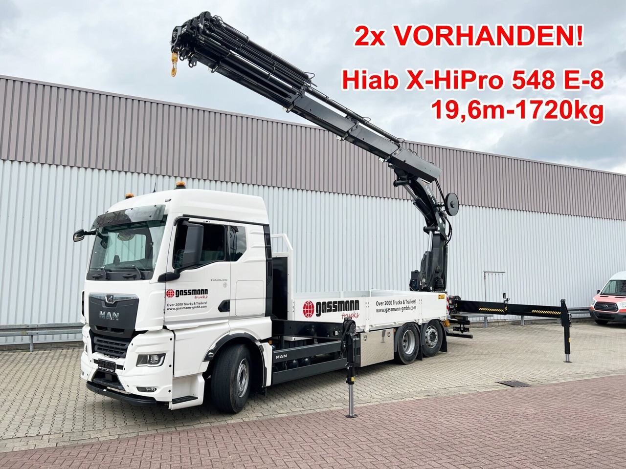 MAN TGX 26.510 6x2-4 LL CH TGX 26.510 6x2-4 LL, Kran Hiab X-HiPro 548 E-8, Lenk-/Liftachse, TwistLock 20Fuß, Funk, Retarder - Kranbil, Flakbil: bild 1 MAN TGX 26.510 6x2-4 LL CH TGX 26.510 6x2-4 LL, Kran Hiab X-HiPro 548 E-8, Lenk-/Liftachse, TwistLock 20Fuß, Funk, Retarder - Kranbil, Flakbil: bild 1