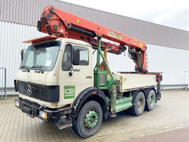 Kranbil, Flakbil Mercedes-Benz 2635 6x4 2635 6x4, V8, Heckkran Palfinger PK 28000, Funk, 28,5m-280kg: bild 8