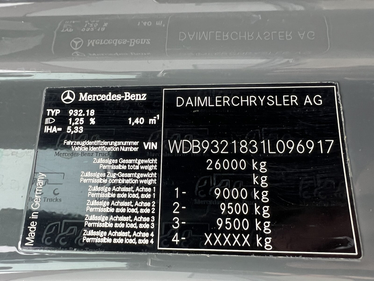 Mercedes-Benz Actros 3346 AK 6x6 Actros 3346 AK 6x6 - Chassi lastbil: bild 3 Mercedes-Benz Actros 3346 AK 6x6 Actros 3346 AK 6x6 - Chassi lastbil: bild 3