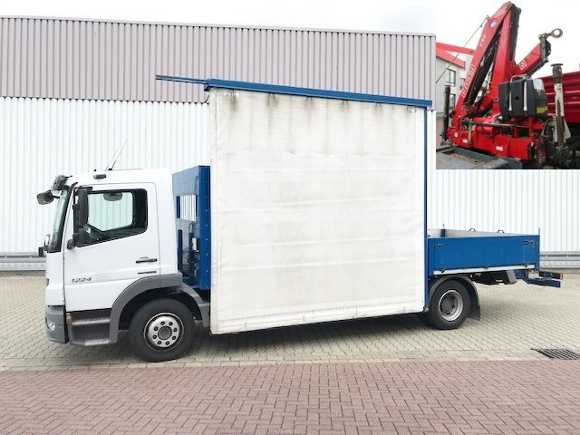 Mercedes-Benz Atego 1224 L 4x2 Atego 1224 L 4x2 Glastransporter, gegen Aufpreis Heckkran Fassi F95A21 - Flakbil, Kranbil: bild 1 Mercedes-Benz Atego 1224 L 4x2 Atego 1224 L 4x2 Glastransporter, gegen Aufpreis Heckkran Fassi F95A21 - Flakbil, Kranbil: bild 1