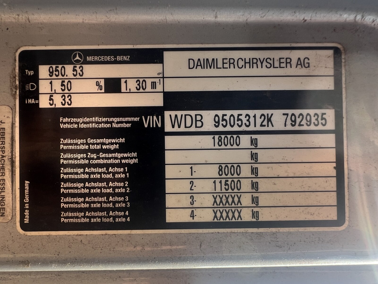 Mercedes-Benz Atego 1828 L 4x2 Atego 1828 L 4x2, Rechtslenker, Winterdienstaustattung - Chassi lastbil: bild 4 Mercedes-Benz Atego 1828 L 4x2 Atego 1828 L 4x2, Rechtslenker, Winterdienstaustattung - Chassi lastbil: bild 4