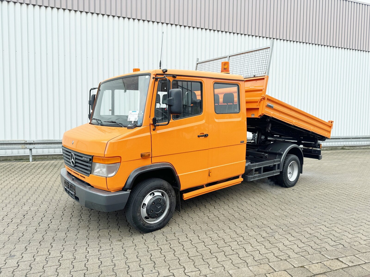 Mercedes-Benz Vario 816 D 4x2 Doka Vario 816 D 4x2 Doka, 2x AHK, Meiller Kipper, Ex-Stadtverwaltung - Transportbil med tippflak, Dubbelhytt transportbil: bild 1 Mercedes-Benz Vario 816 D 4x2 Doka Vario 816 D 4x2 Doka, 2x AHK, Meiller Kipper, Ex-Stadtverwaltung - Transportbil med tippflak, Dubbelhytt transportbil: bild 1