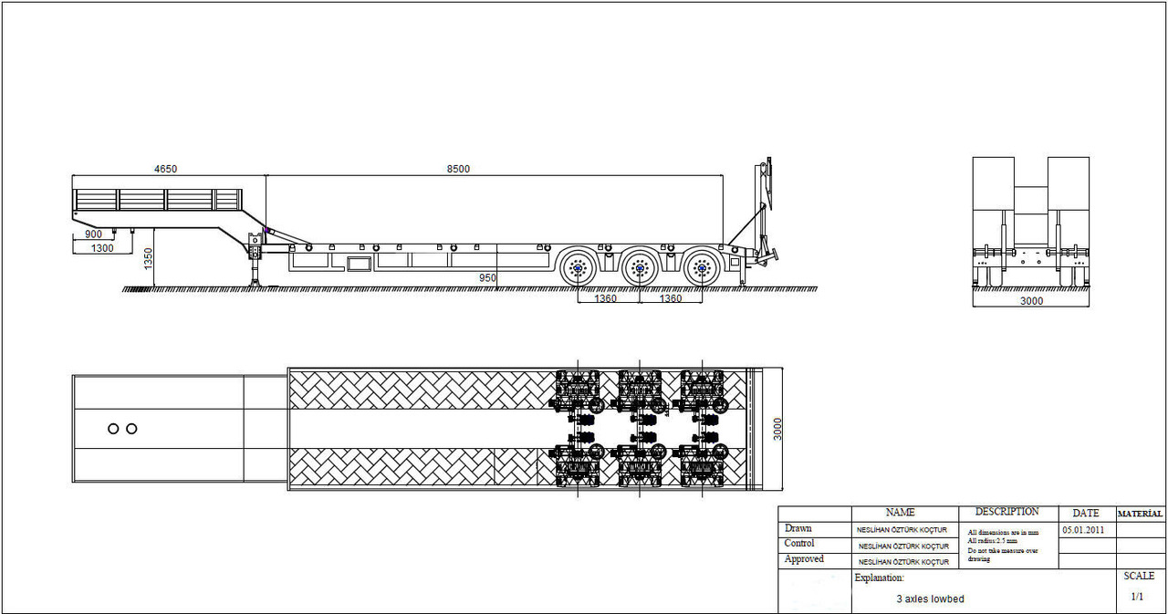 - SAnh Tieflader Tieflader-Auflieger Länge 13.150mm, verbreiterbar auf 3.500mm - Låg lastare semitrailer: bild 2 - SAnh Tieflader Tieflader-Auflieger Länge 13.150mm, verbreiterbar auf 3.500mm - Låg lastare semitrailer: bild 2