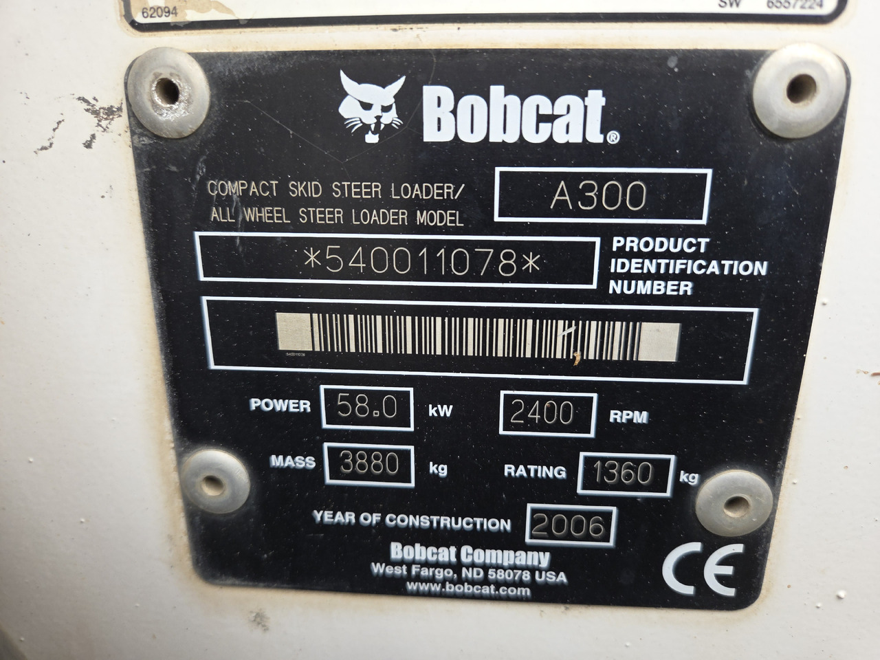 BOBCAT A300 - Kompaktlastare/ Slirstyrda lastare: bild 5 BOBCAT A300 - Kompaktlastare/ Slirstyrda lastare: bild 5